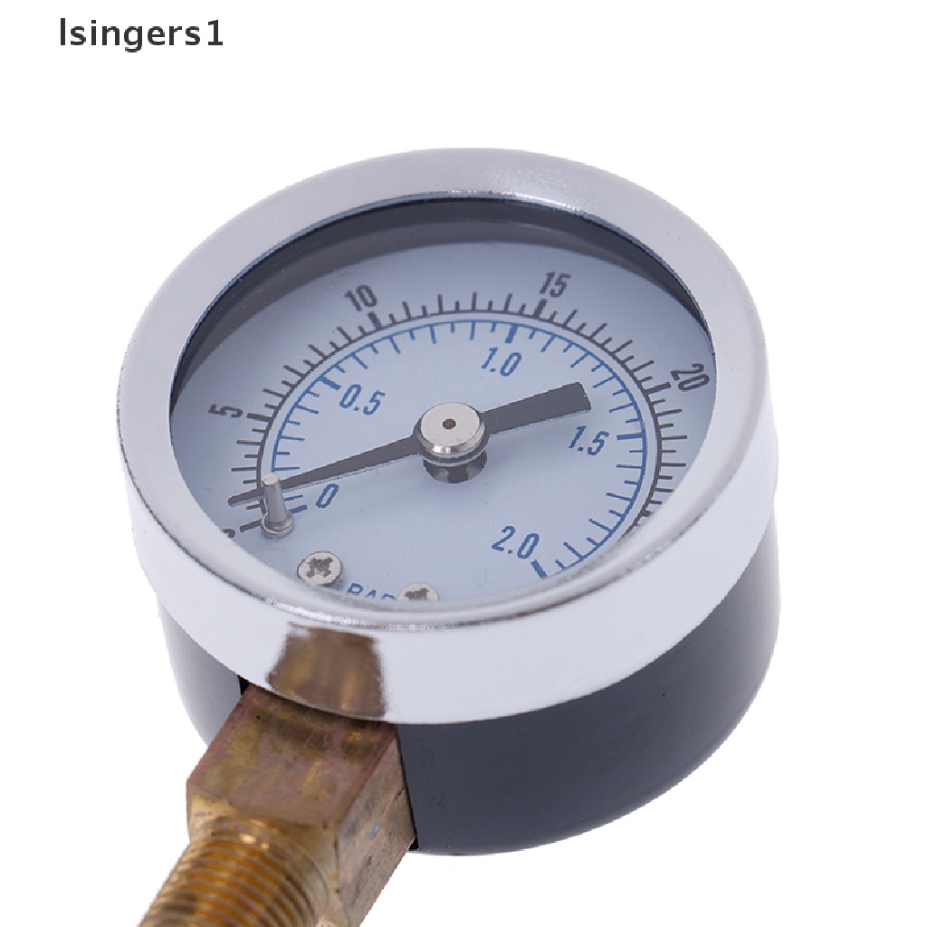 (lsingers1) Alat Pengukur Tekanan Udara npt 1 / 8 &quot;0-30 psi mount Samping / Bawah 1.5&quot;