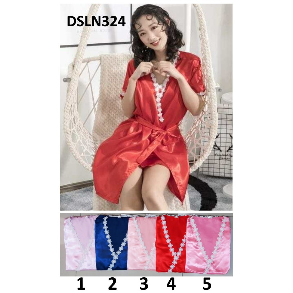 STLN612 - Daster Kimono Satin