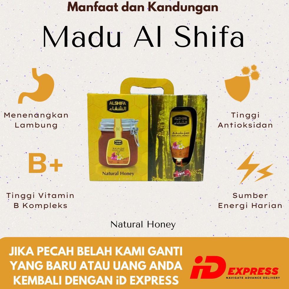

Madu Al Shifa 1 kg free squeze 250 gr Madu Arab AlShifa Natural Honey Asli Original