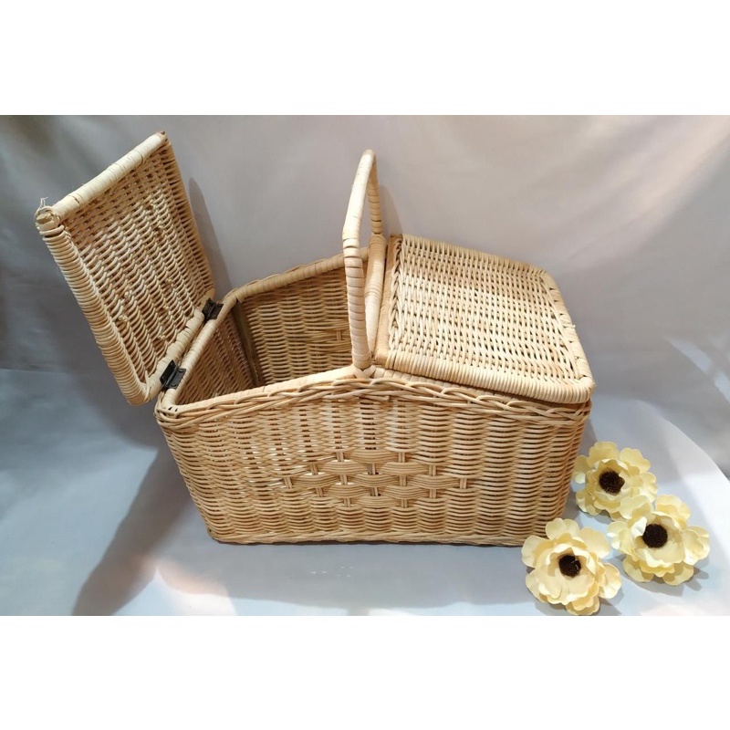 Keranjang Piknik Rotan | Tas Keranjang Rotan