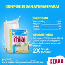 GOAT MILK ETAKU Tanpa Bahan Kimia Asli Terbuat Dari Susu Kambing Etawa Penuh Manfaat