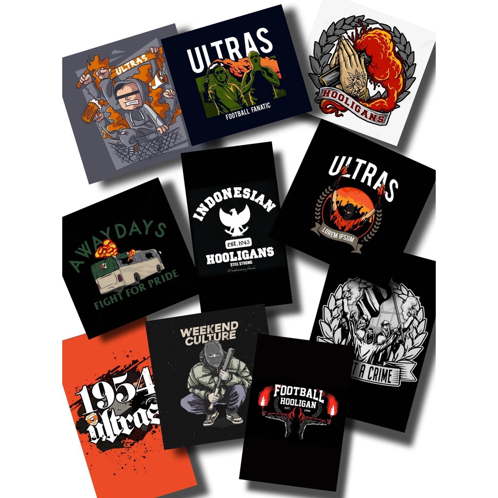 

[ BAYAR DI TEMPAT ] 1 SET STIKER HOLIGAN BAHAN GRAFTAC ANTI AIR