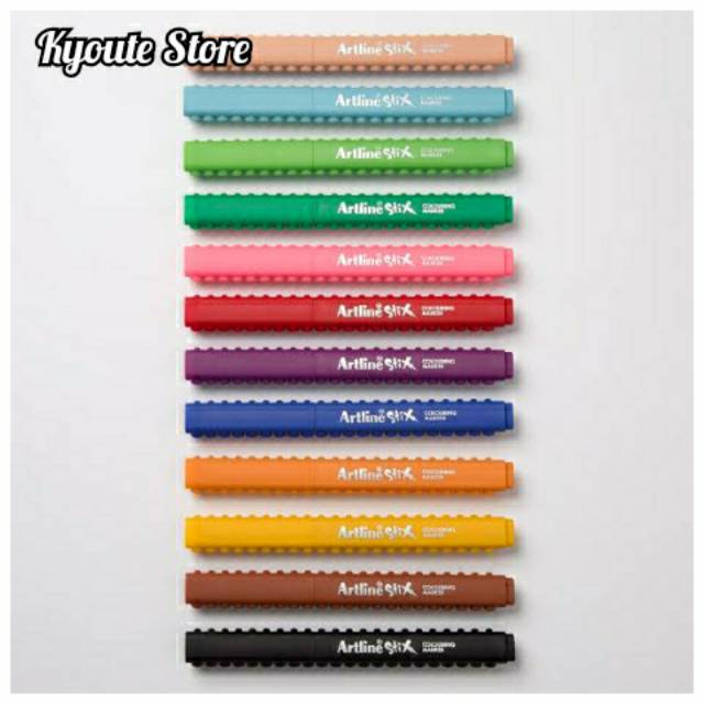 

Artline Stix Brush Pen Coloring Marker untuk Hand Lettering Mewarnai Manulis