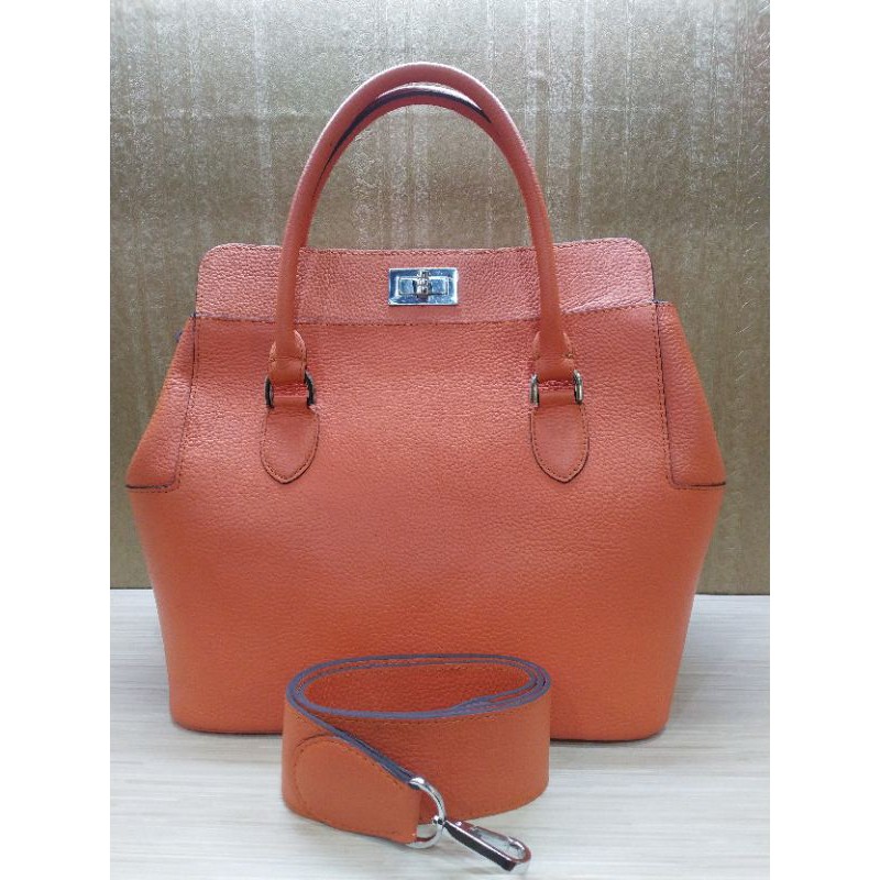 Tas wanita kulit sapi asli kwalitas premium TB26.orange