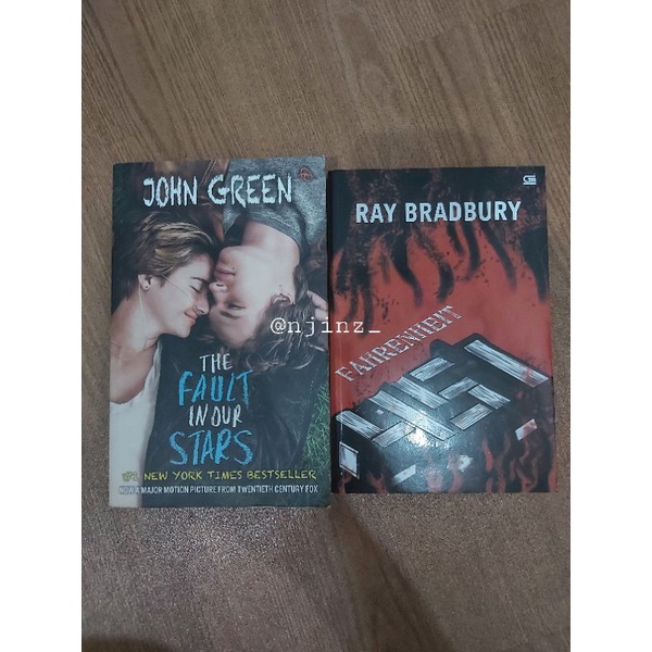 [BOOKED] PRELOVED NOVEL FAHRENHEIT 451 & TFIOS