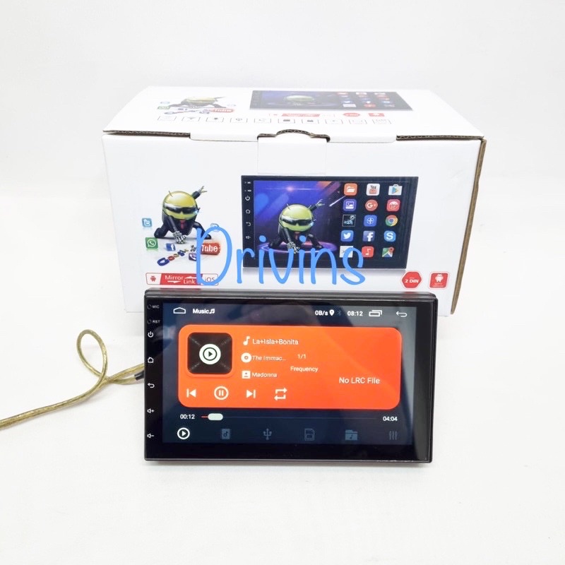 HEAD UNIT DOUBLE DIN ANDROID PCX 7” INCH RAM 2GB + MEMORY 16GB UNIVERSAL-2