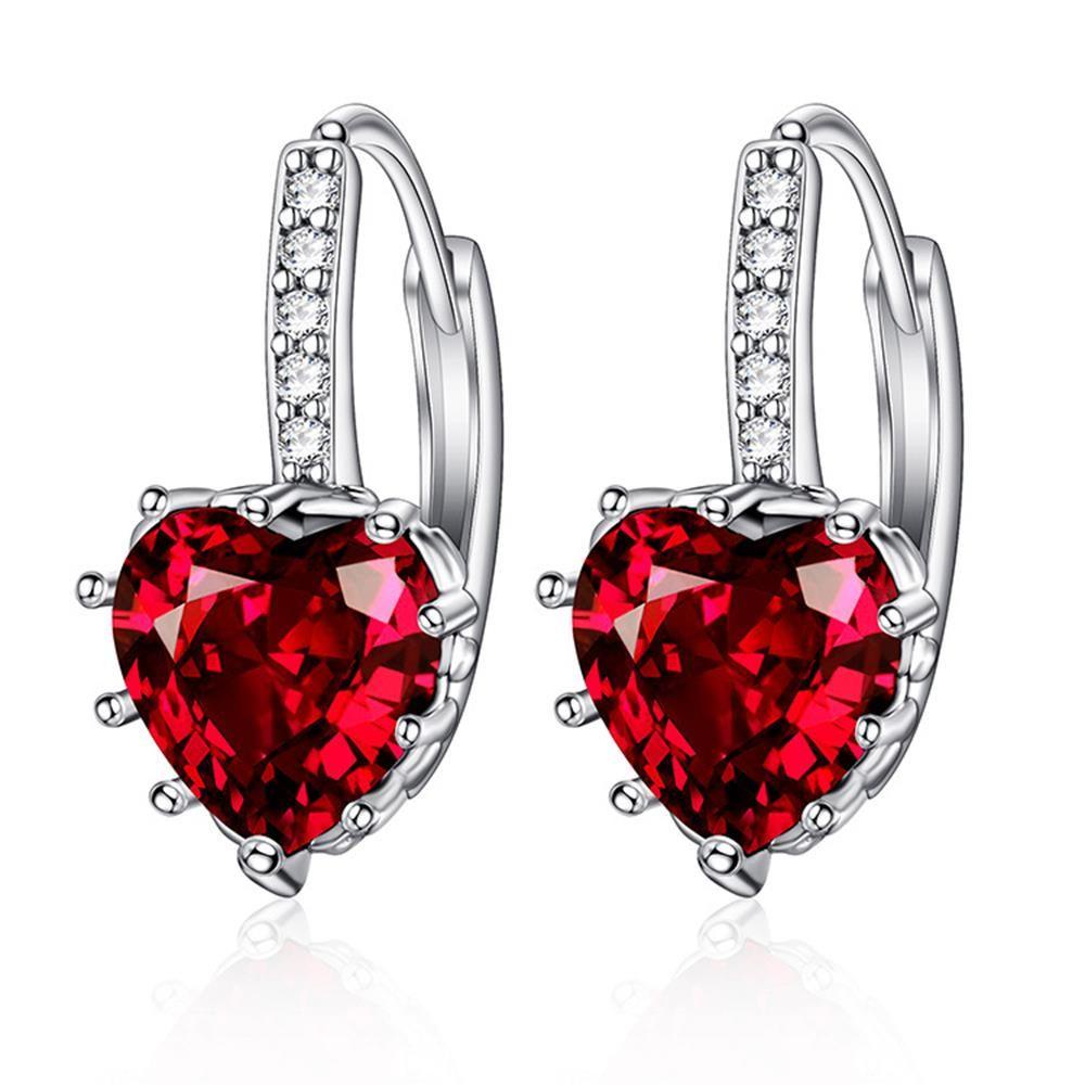 PREVA Cubic Zirconia Earrings Wedding Jewelry Gift for Women New Trendy Fashion Jewelry