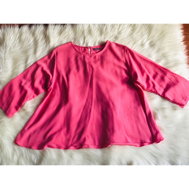 Blouse Wanita warna Pink Fanta