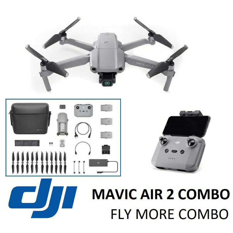 DJI Mavic Air 2 Combo - Mavic Air 2 Fly More Combo Garansi Resmi TAM 1 Tahun