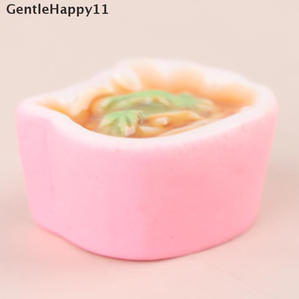 Gentlehappy 2pcs / Set Mainan Miniatur Makanan Bahan Resin Untuk Dekorasi Rumah Boneka