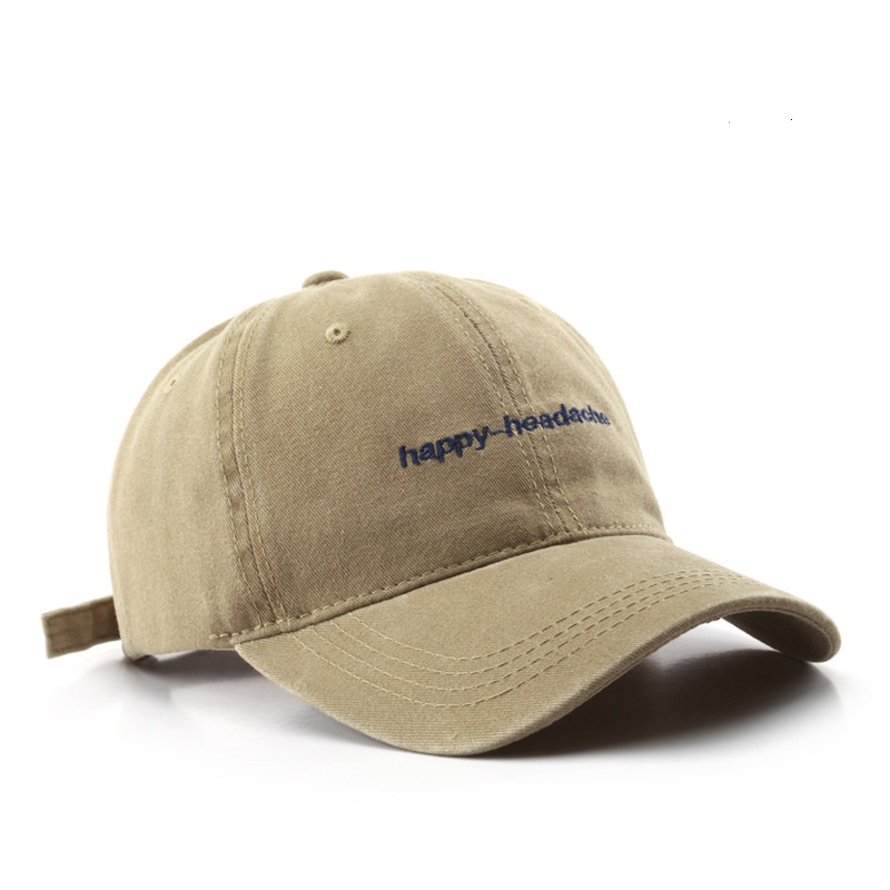 NEXTSTOP-187 Unisex Hat Soft Material Bordir Happy Headache Baseball