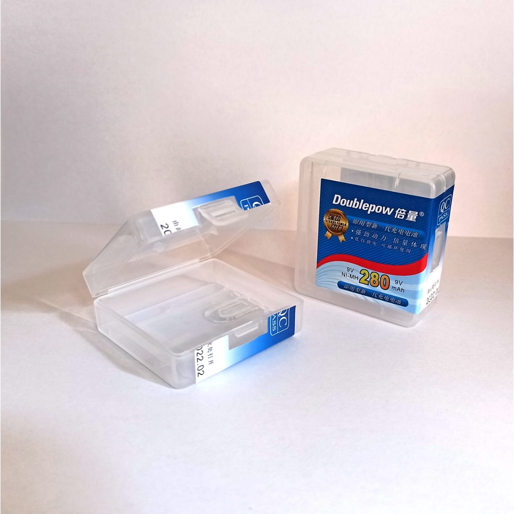 kotak baterai 9v doblepow wadah baterai kotak 9v Kotak / case / box / tempat baterai