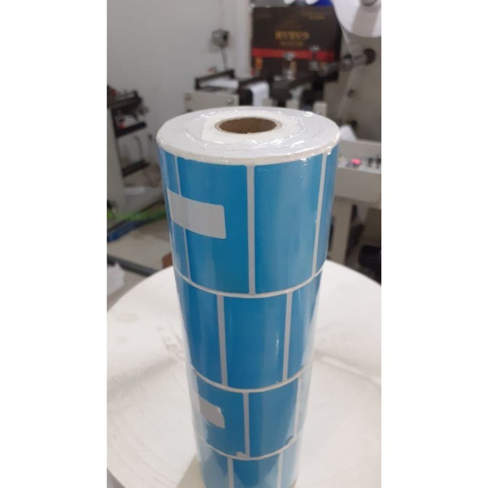 

CUSTOM LABEL STIKER THERMAL SEMICOATED YUFO HVS BARCODE ETIKET