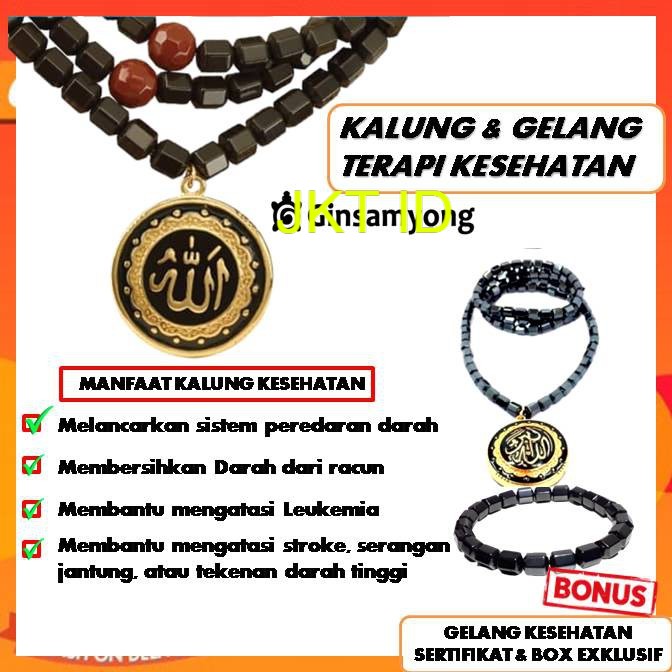 (COD) Kalung Kesehatan Batu Mulia / Kalung Pengobatan Alternatif dan Therapy dari Korea Original