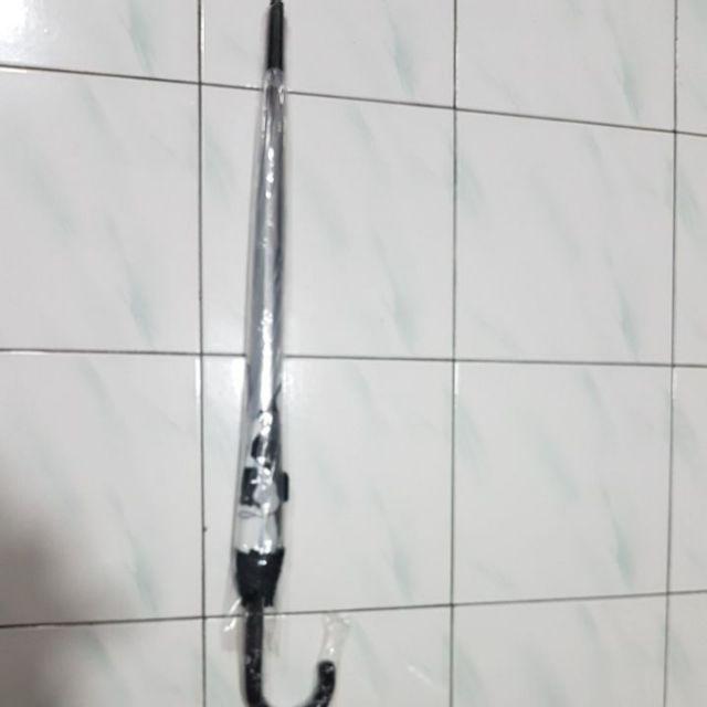 Payung Tongkat Transparant Mangkok  Motif Anjing Kucing - 75002