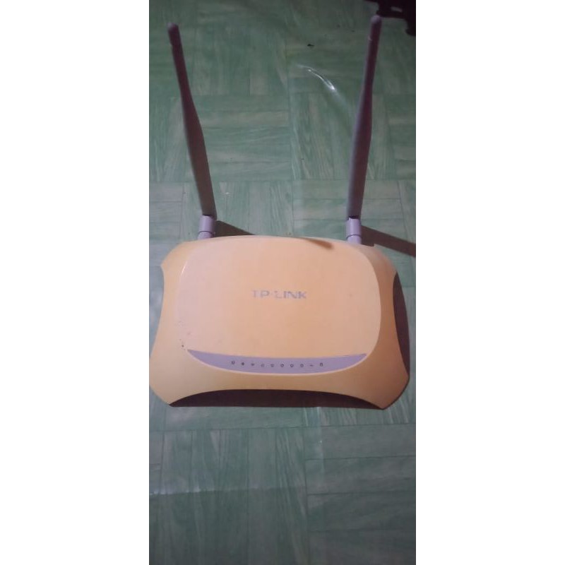 tp link tl mr3420 + adaptor bekas normal