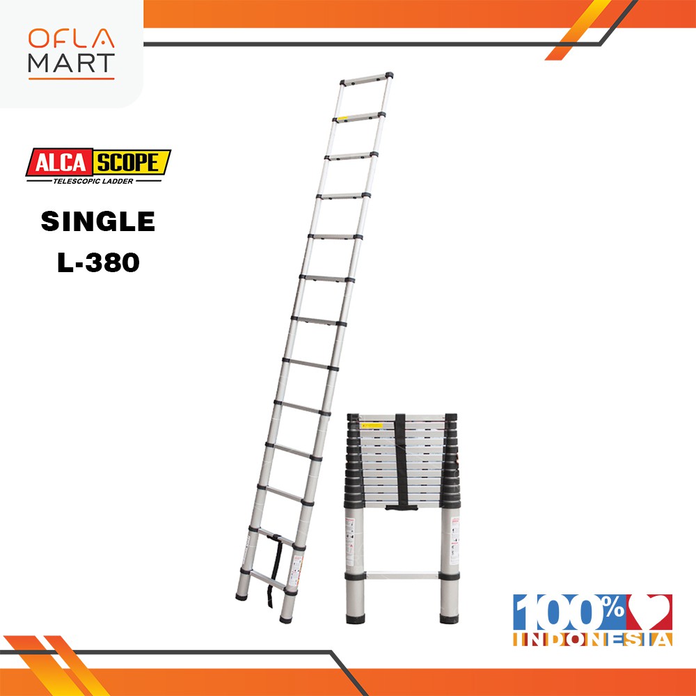Tangga Telescopic Ladder-Alca Scope Single 380 (3,8M)