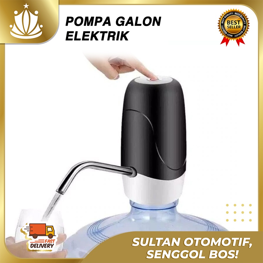 Pompa Galon Elektrik Otomatis Dispenser Air Minum USB Rechargeable