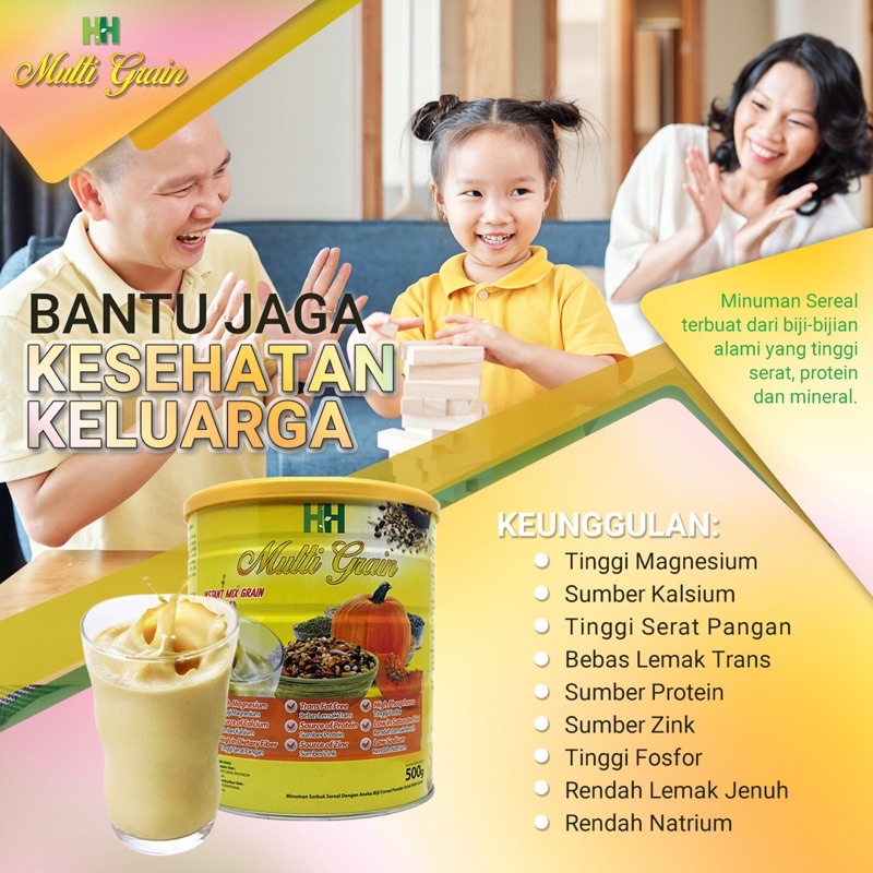 HH MultiGrain Kemasan Kaleng isi 500 Gram Original PROMO
