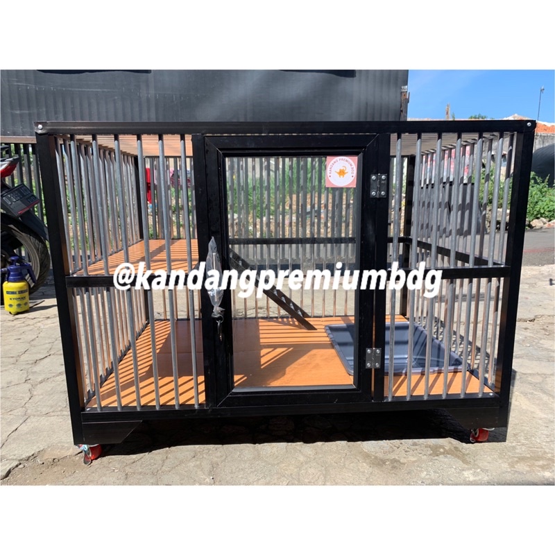 kandang kucing alumunium aluminium 1 pintu 1 kamar murah