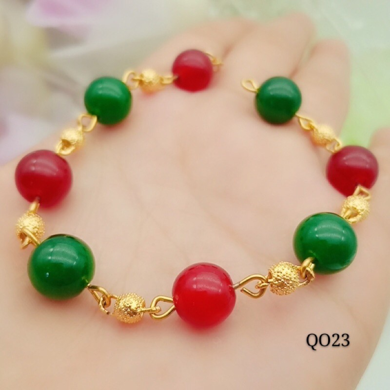 gelang giok lapisan emas terlaris