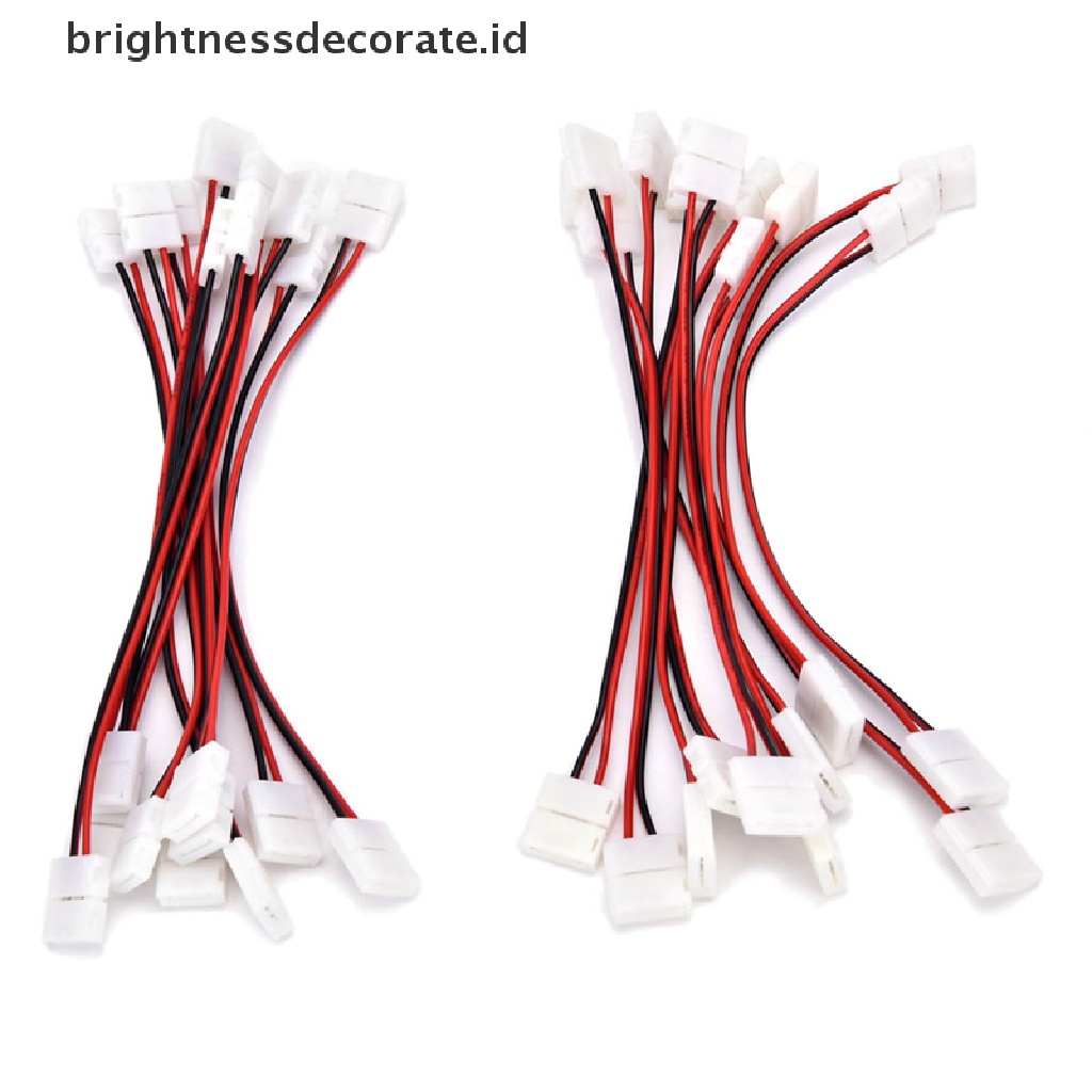 [birth] 10pcs/set  Cable 2 Pin LED Strip Connector 3528/5050 Single Color Adapter  [ID]