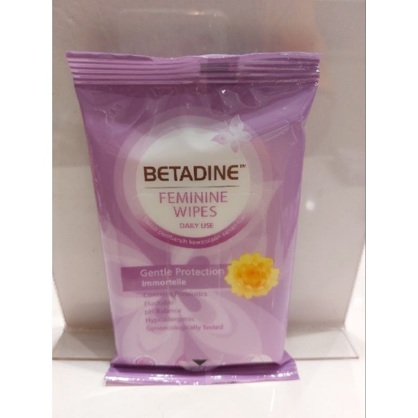 BETADINE FEMININE WIPES 10S | Tissue pembersih kewanitaan sehari hari