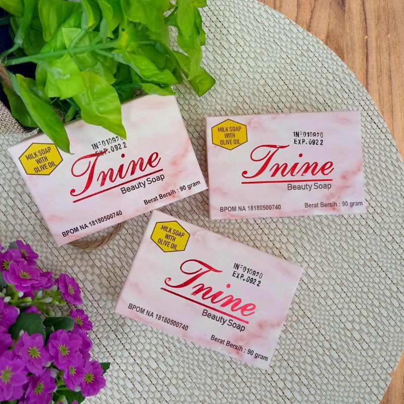 Sabun Susu Plus Zaitun Tnine Beauty Soap | Sabun Perawatan Wajah Untuk Kulit Bermasalah; berminyak