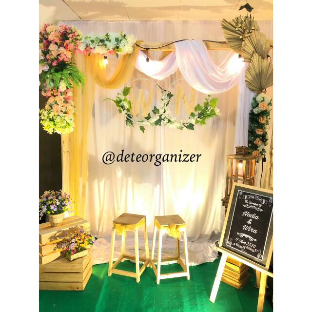 SEWA BACKDROP MURAH LAMARAN/WEDDING/KHITANAN/ULANG TAHUN