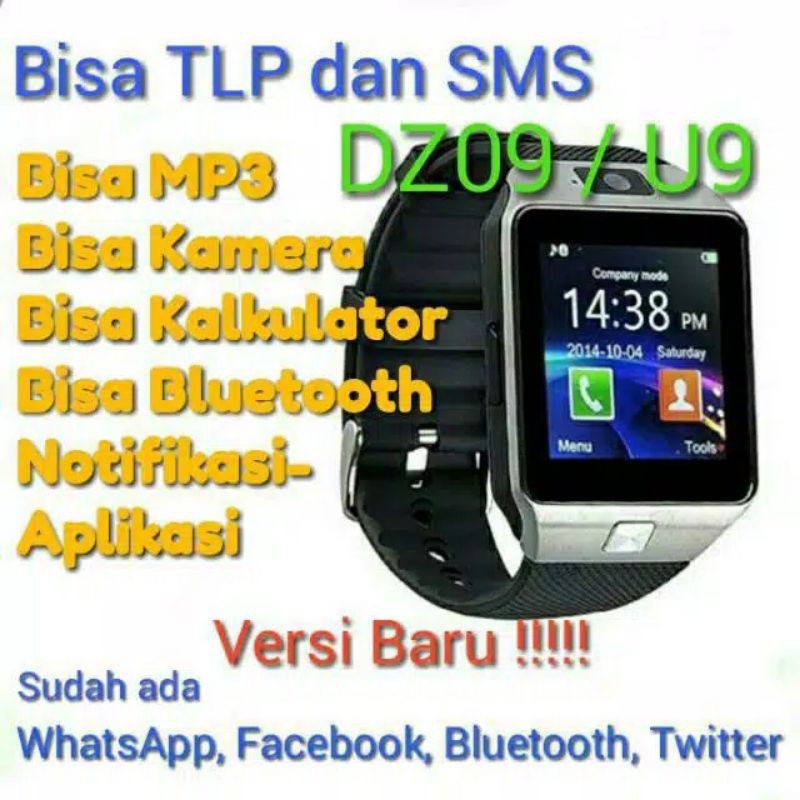 Jam hp Cognos dz09 smartwatch ada WA dan FB | Shopee Indonesia