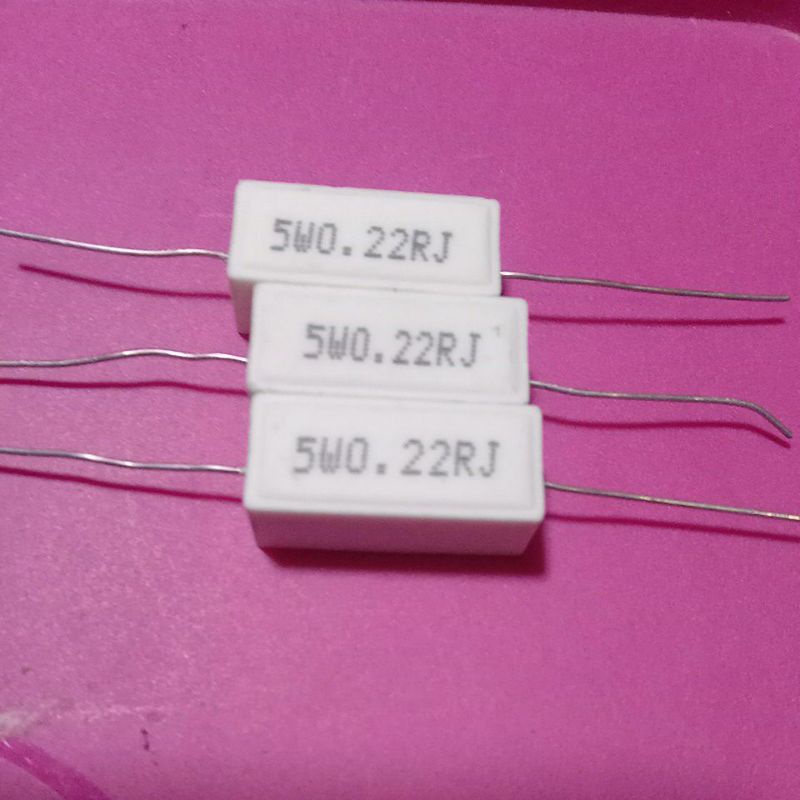 Resistor 5watt resistor 5W0.22RJ resistor kapur