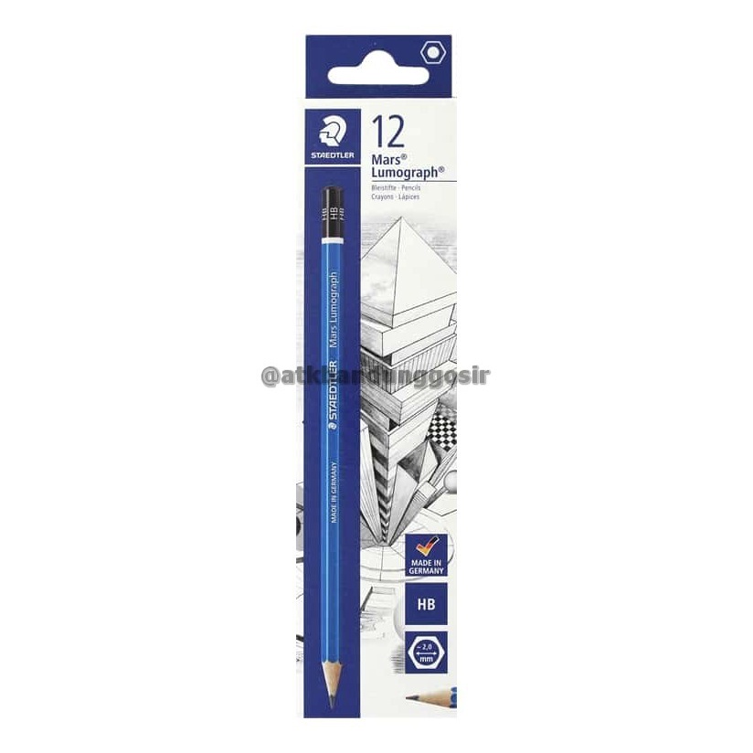 

Pensil Staedtler MARS LUMOGRAPH HB Pensil ujian ABG – Lusinan (12 Pcs)-SHSNP