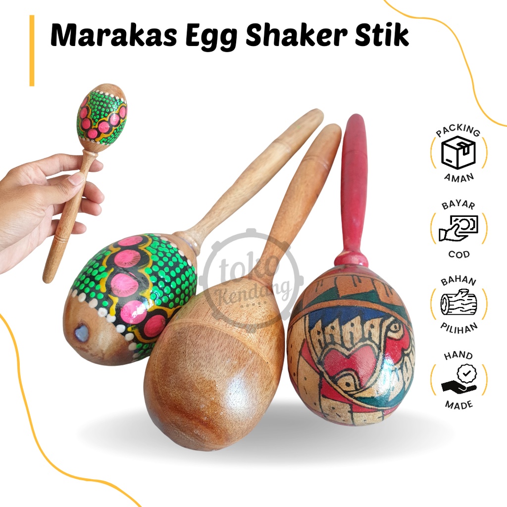 Marakas Egg Shaker Alat Musik Tradisional Murah Meriah