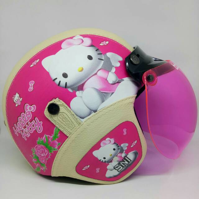 Helm Bogo Sni Dewasa Hellokitty Kaca Bogo Original