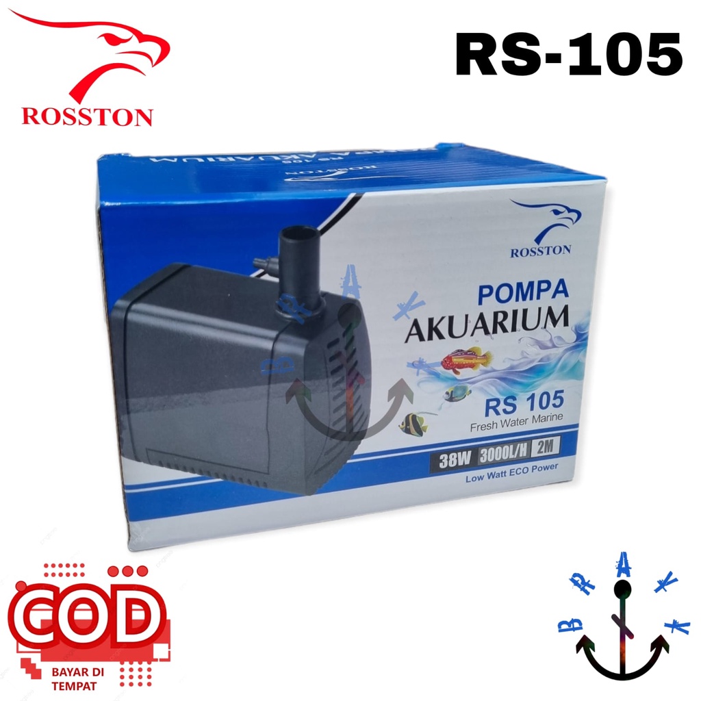 Pompa Air Hidroponik Kolam Murah Rosston RS 105 PROMO