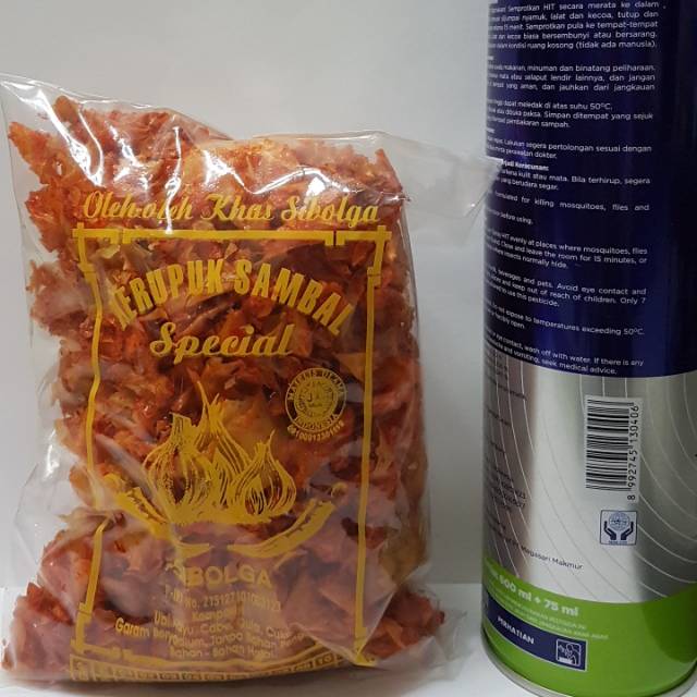 

Kripik Sambal Teri Sibolga 250 gr