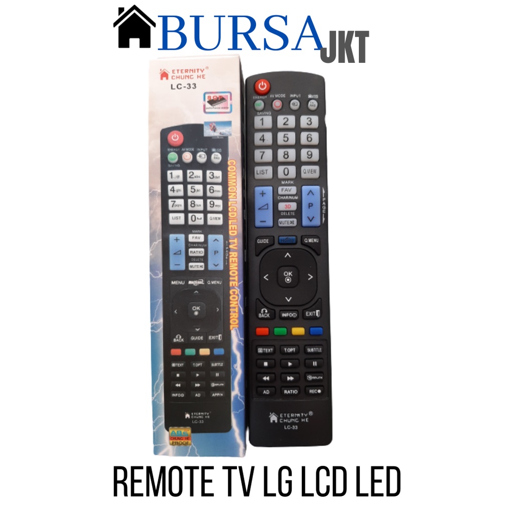 REMOTE LG TV TABUNG LCD LED LG MULTI LG33