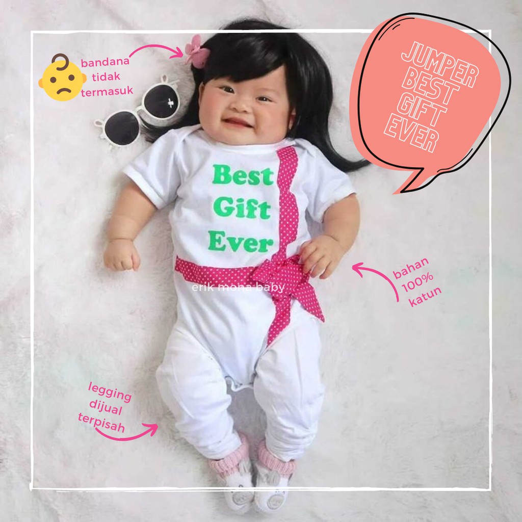 baju bayi jumper bayi model best gift ever lucu