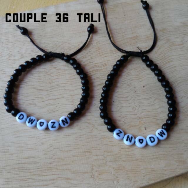 Gelang Couple nama with love