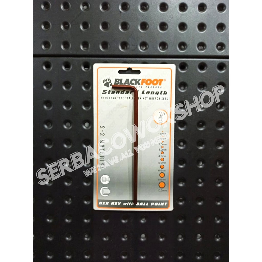 Blackfoot Kunci L Satuan Extra Long No 4 Mm Flat Hex Key Satuan S2 Material Termurah Berkualitas