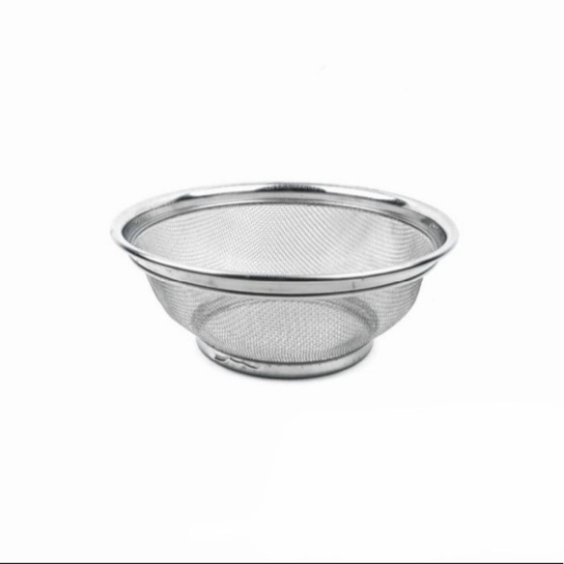 saringan ayakan tepung beras 28cm / tirisan strainer mangkok stainless 22 25 28cm