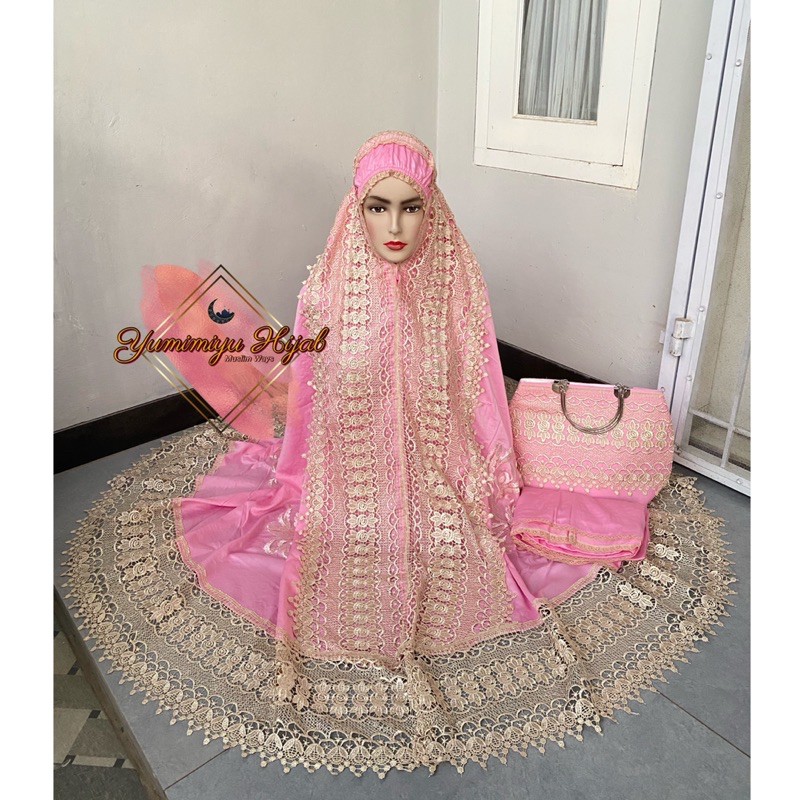 MUKENA BORDIR SABRINA BORDIR TAS BEHEL