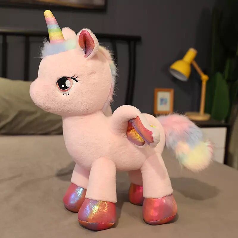 Rainbow Unicorn Plush Toys Soft Cute Stuffed Dolls Kids Girls Accompany Gift