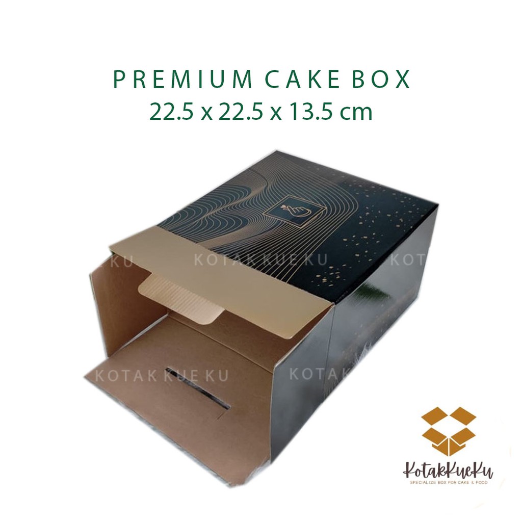 

[10PCS] Cake Box / Kardus Cake / Kotak Exclusive Gold Hot Stamp