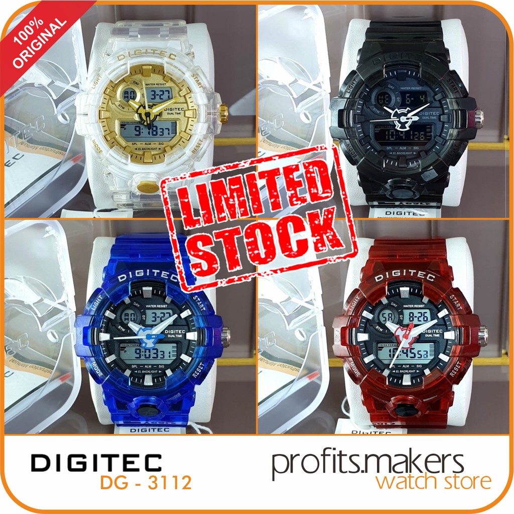 DIGITEC DG 3112 / DG-3112 / DG3112 Watch Jam Tangan ORIGINAL