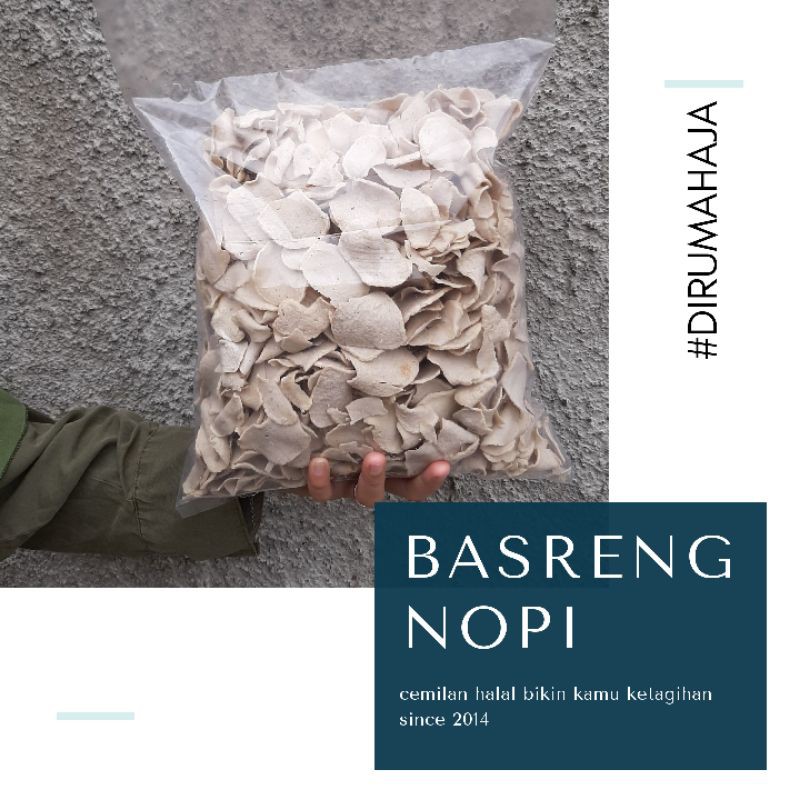 

Basreng Nopi 500 gram Asin Daun Jeruk