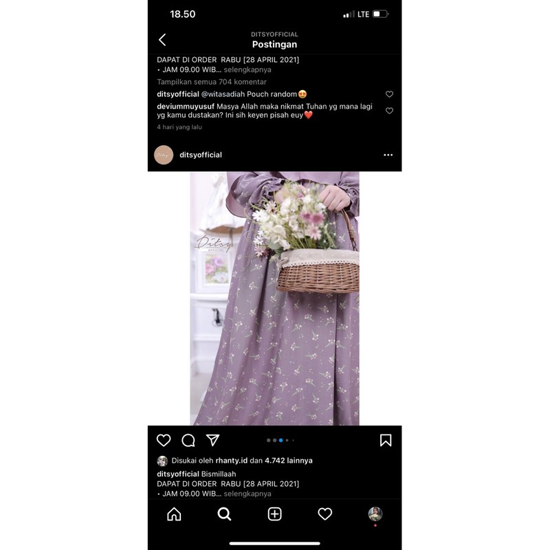 ditsy faeries lilac S