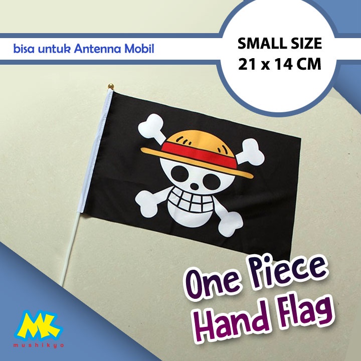 bendera tangan / hand flag One Piece Monkey D'Luffy skull