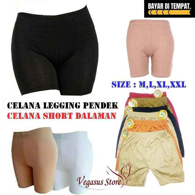 1Pcs Celana Legging Short Pendek Dalaman Wanita Short Pant Murah-Vegasus Store(COD)