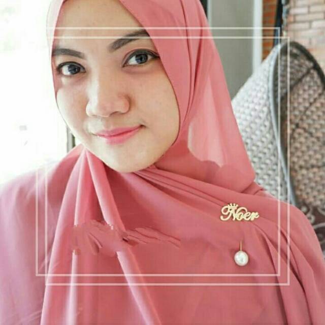 Bros Bunga Tulip/Bros Nama/Bros Lapis emas